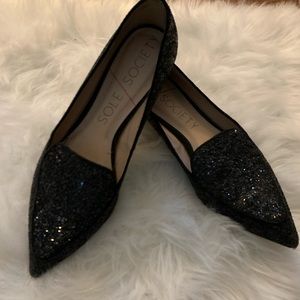 Sole Society Glitter Flats